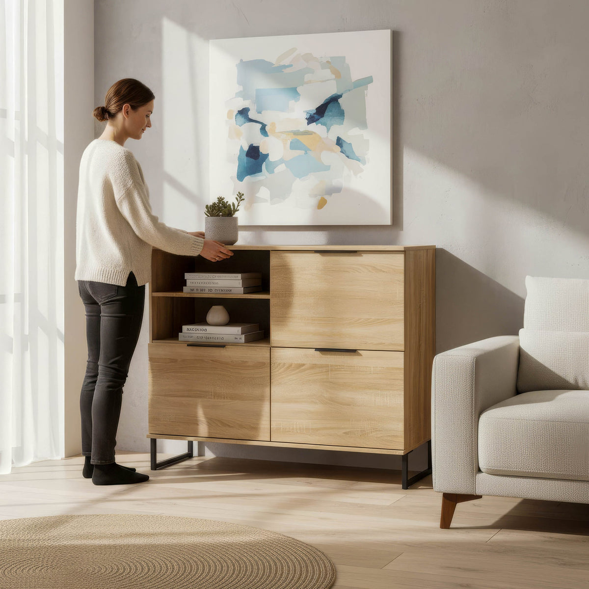Ashbourne Drop Down Sideboard
