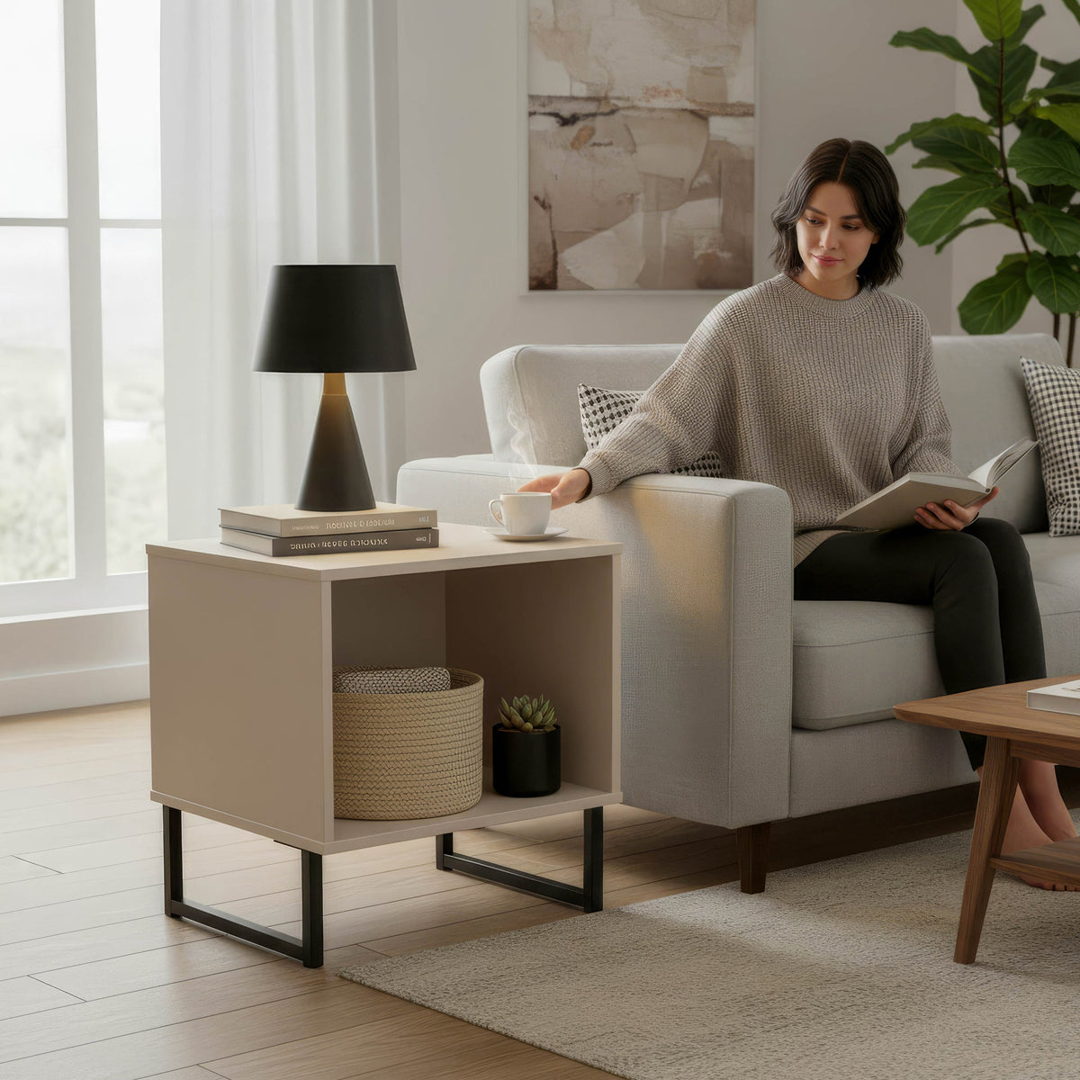 Ashbourne Recessed Side Table
