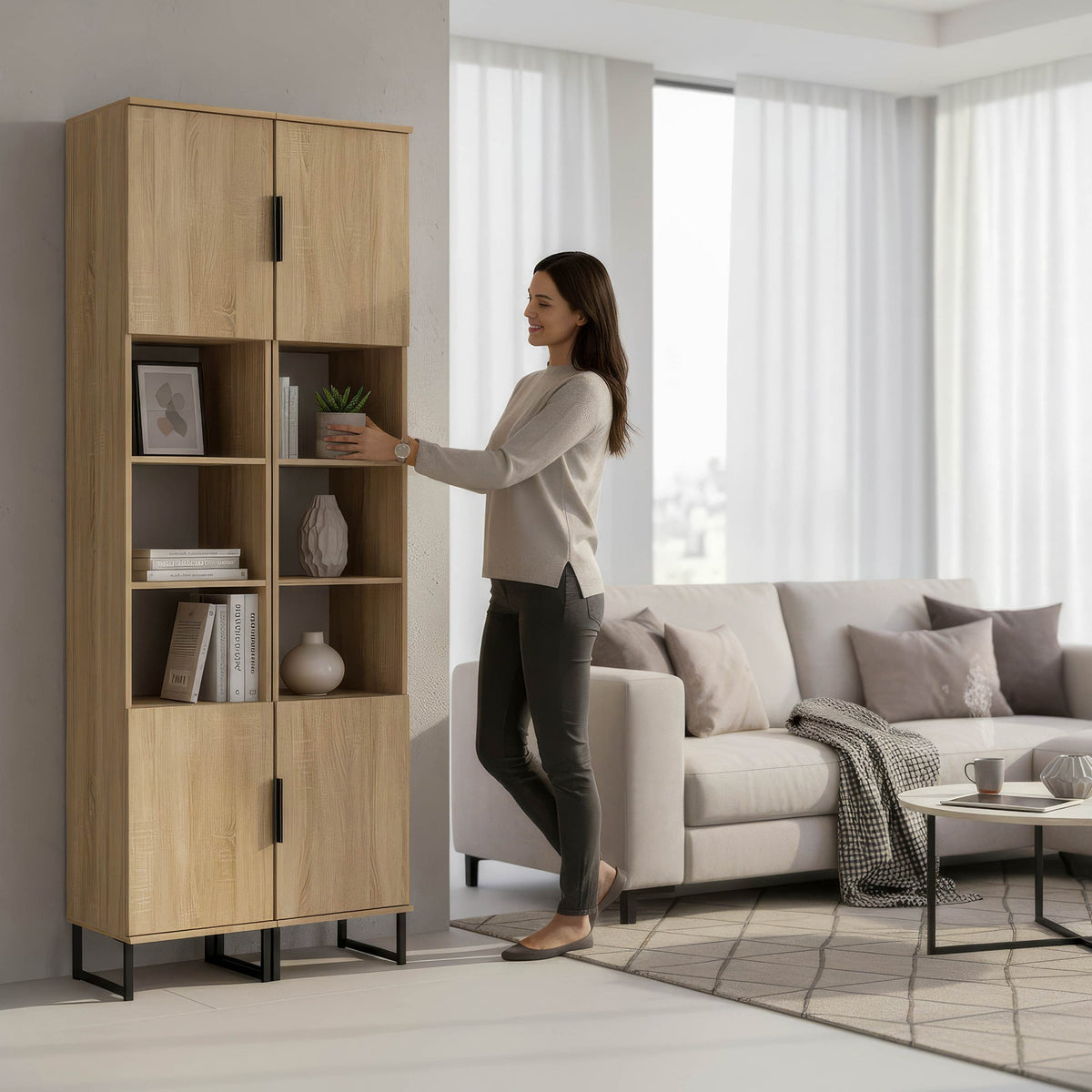 Ashbourne Tall Storage Cabinet