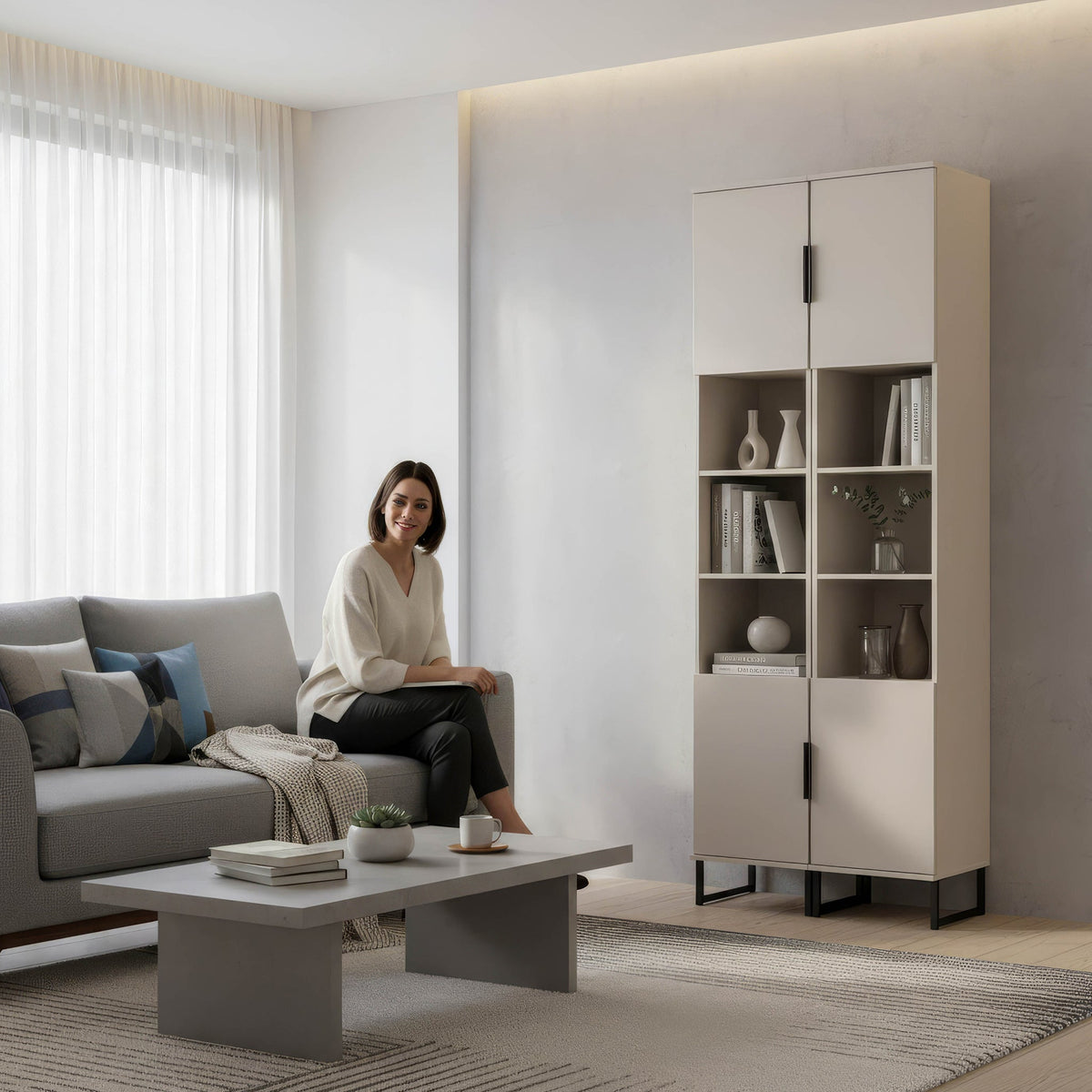 Ashbourne Tall Storage Cabinet