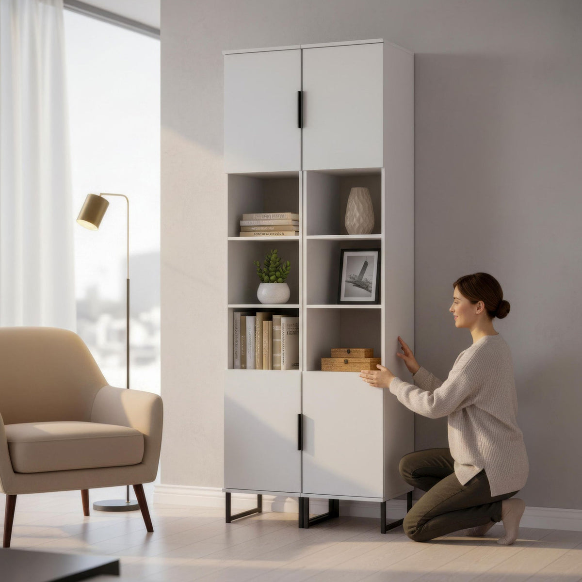 Ashbourne Tall Storage Cabinet