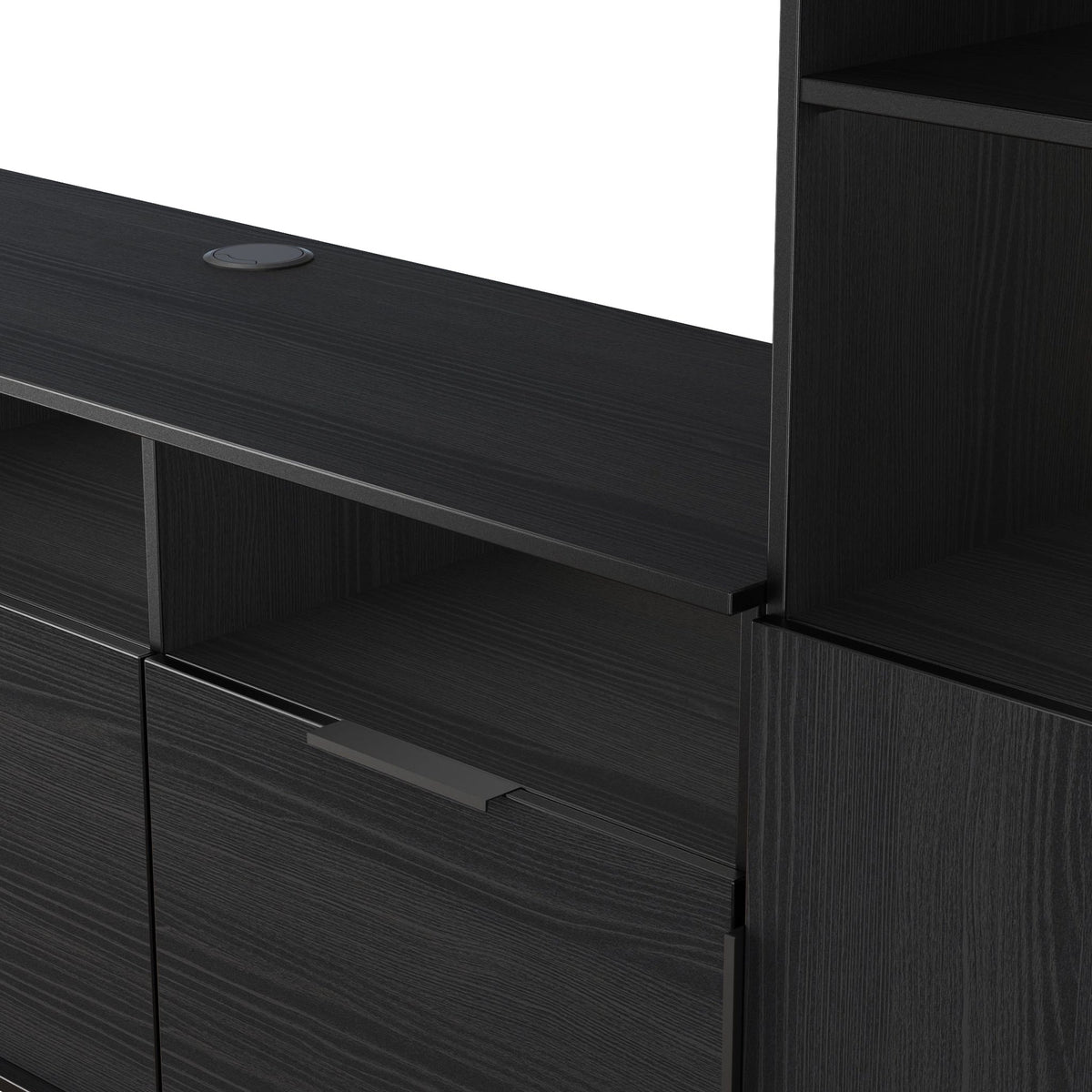 Ashbourne L-Shaped Media Wall TV Unit