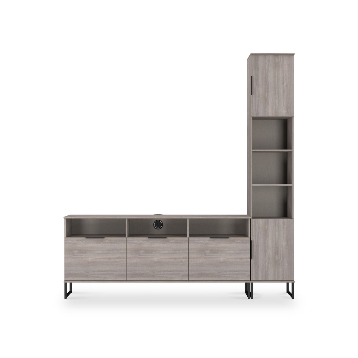 Ashbourne L-Shaped Media Wall TV Unit