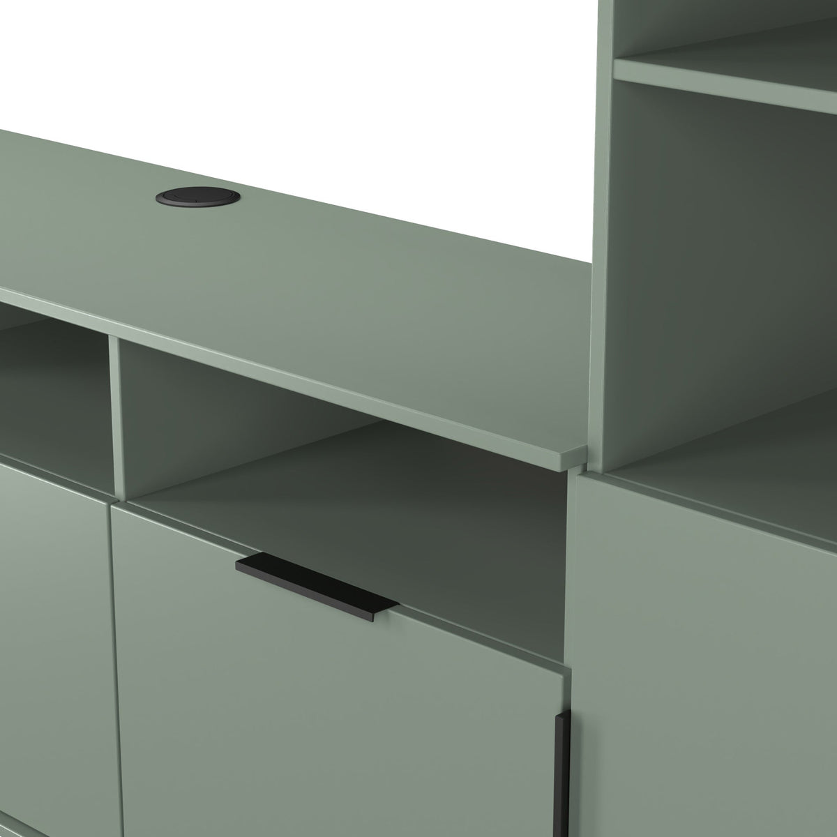 Ashbourne L-Shaped Media Wall TV Unit