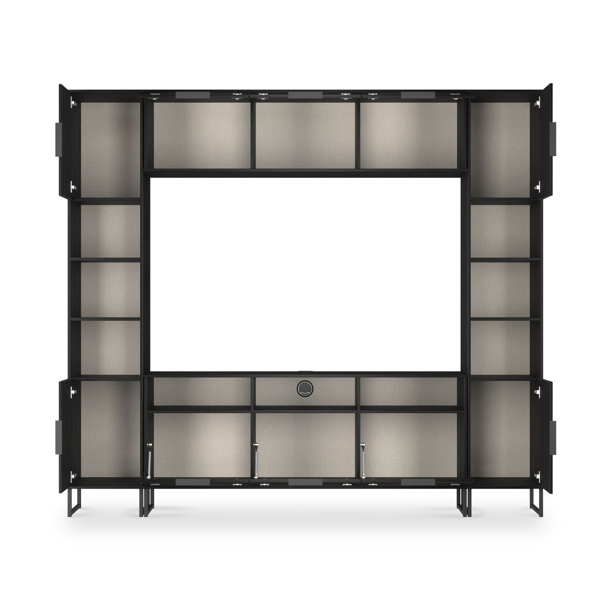 Ashbourne Media Wall TV Unit with Overhead Storage
