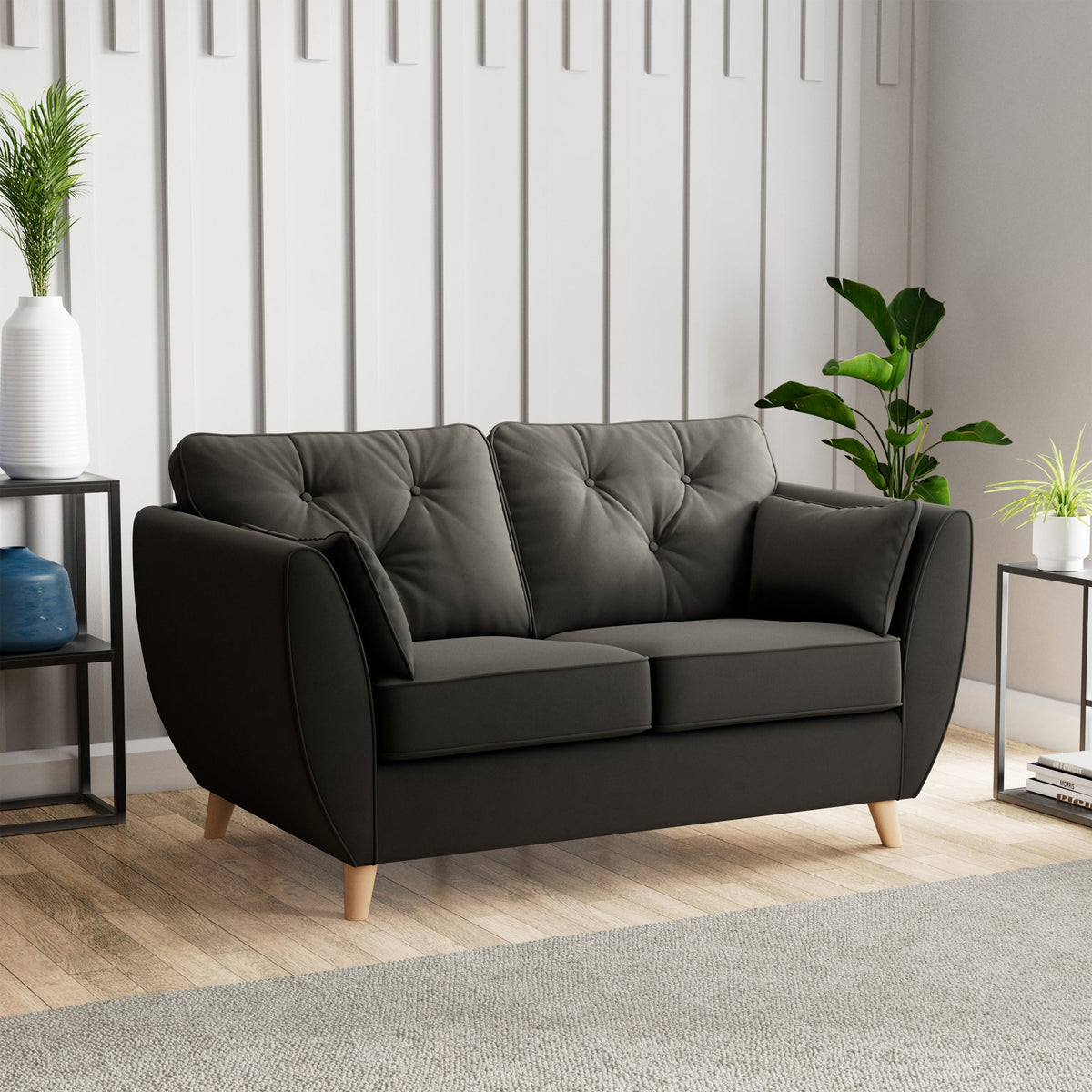 Edison Velvet 2 Seater Sofa