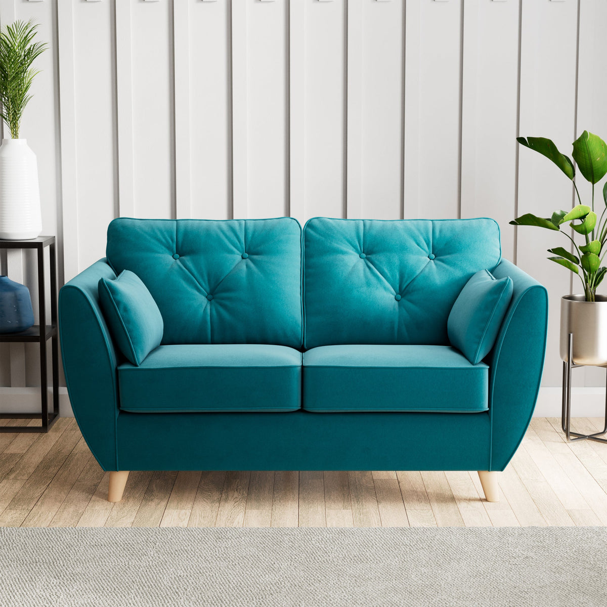 Edison Velvet 2 Seater Sofa