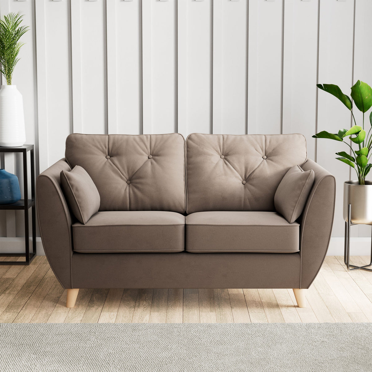 Edison Velvet 2 Seater Sofa