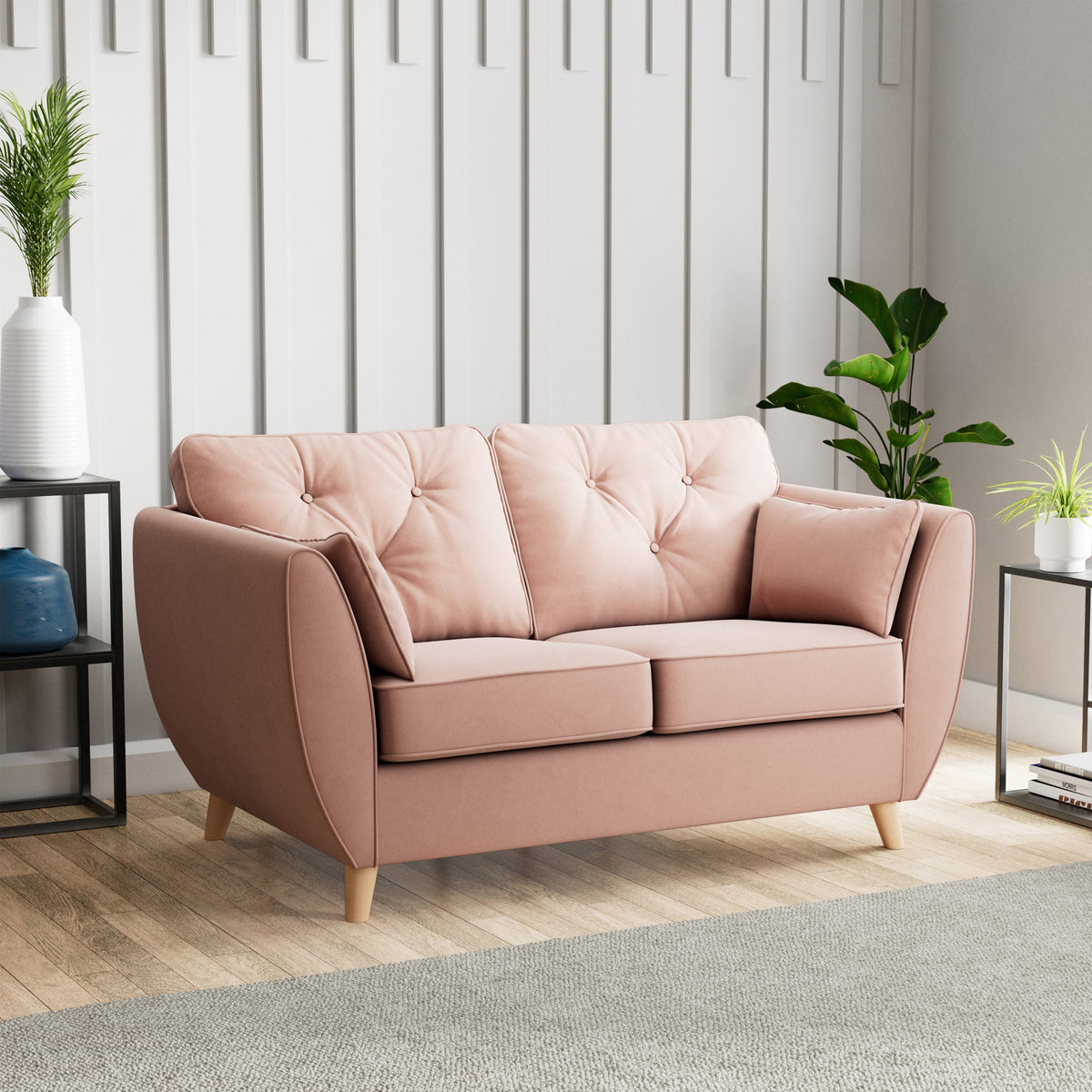 Edison Velvet 2 Seater Sofa