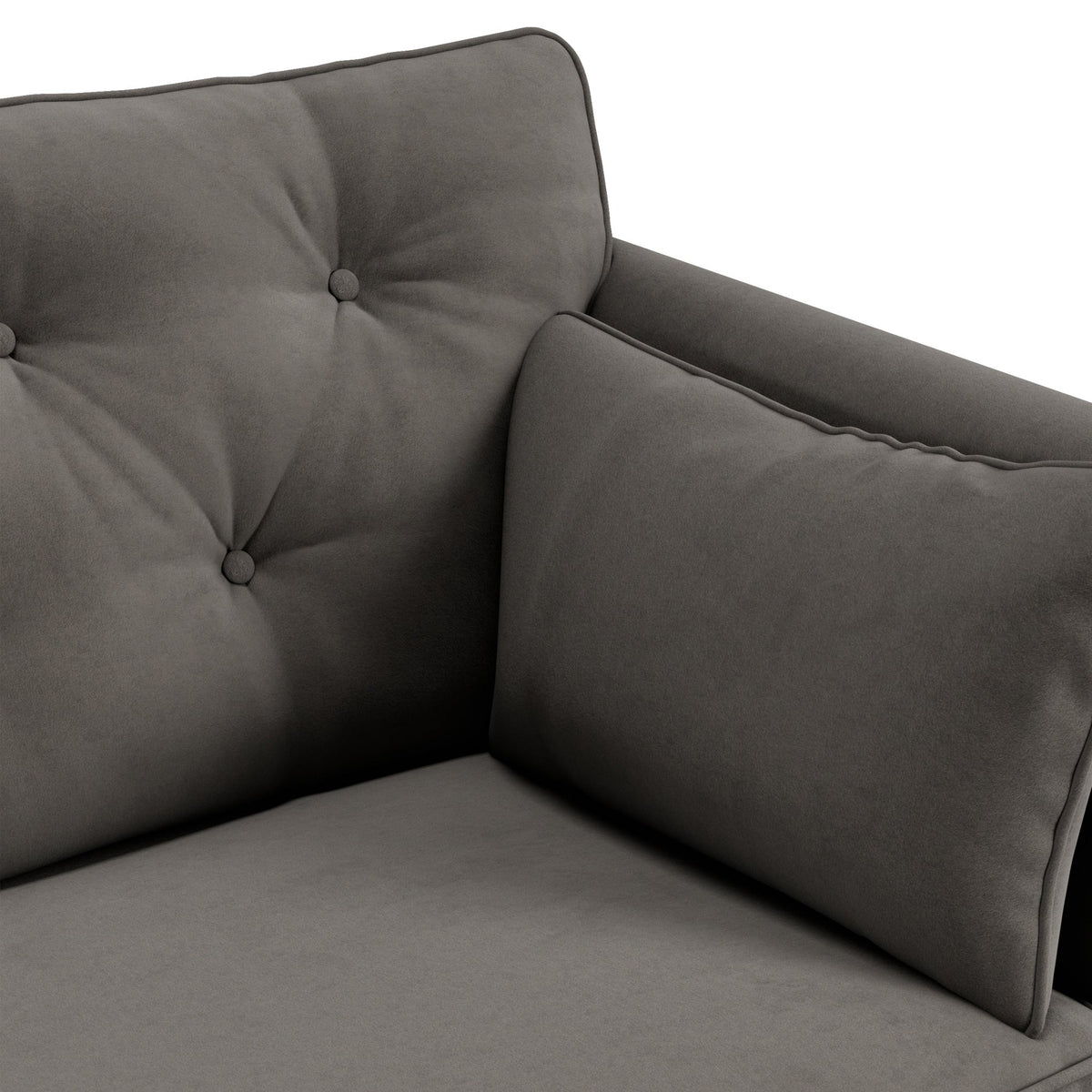 Edison Velvet Snuggler Chair