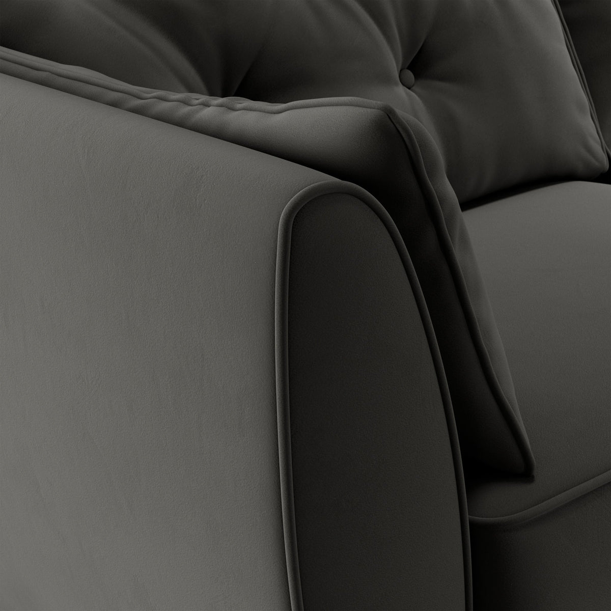 Edison Velvet Snuggler Chair