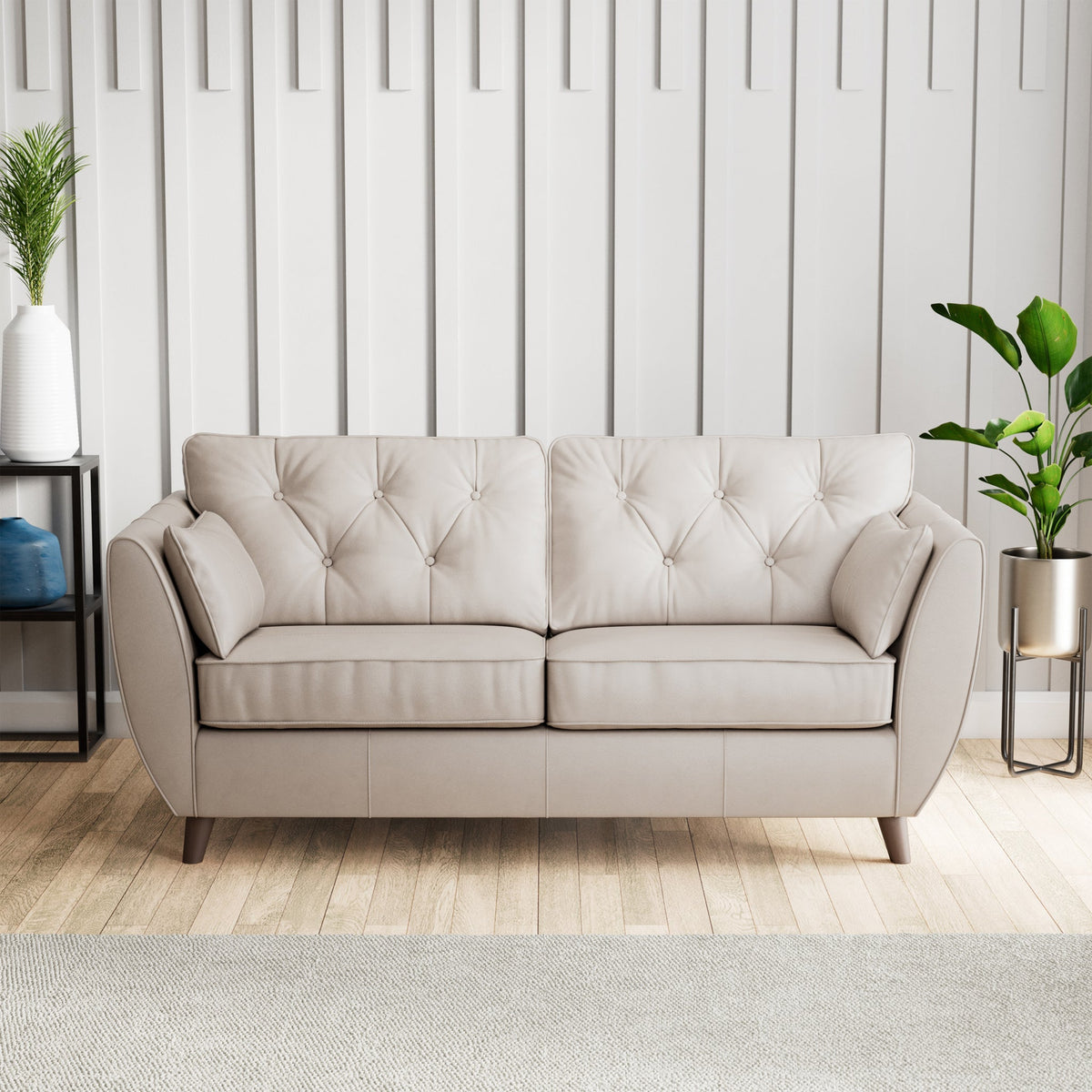 Edison Leather 3 Seater Sofa