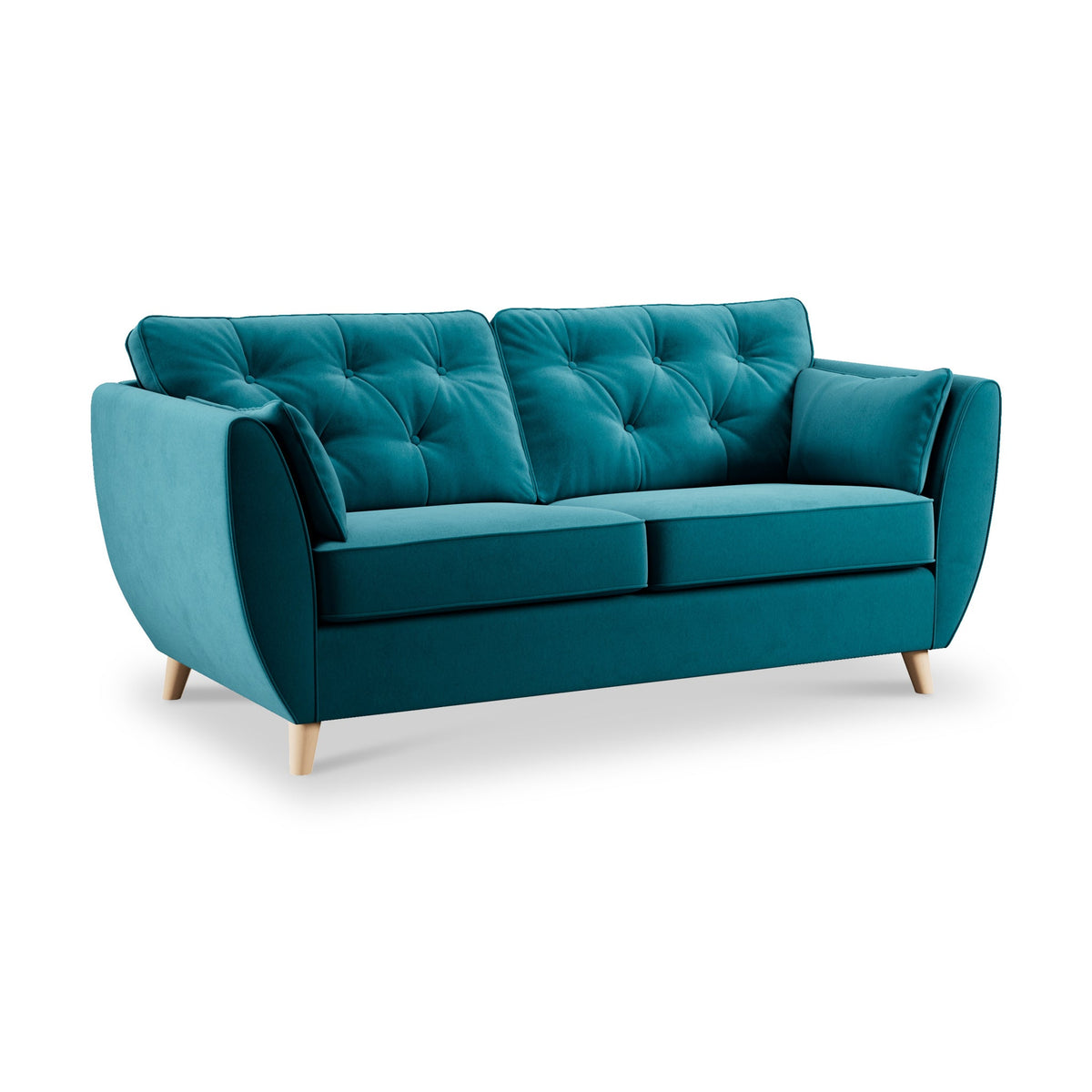 Edison Velvet 3 Seater Sofa