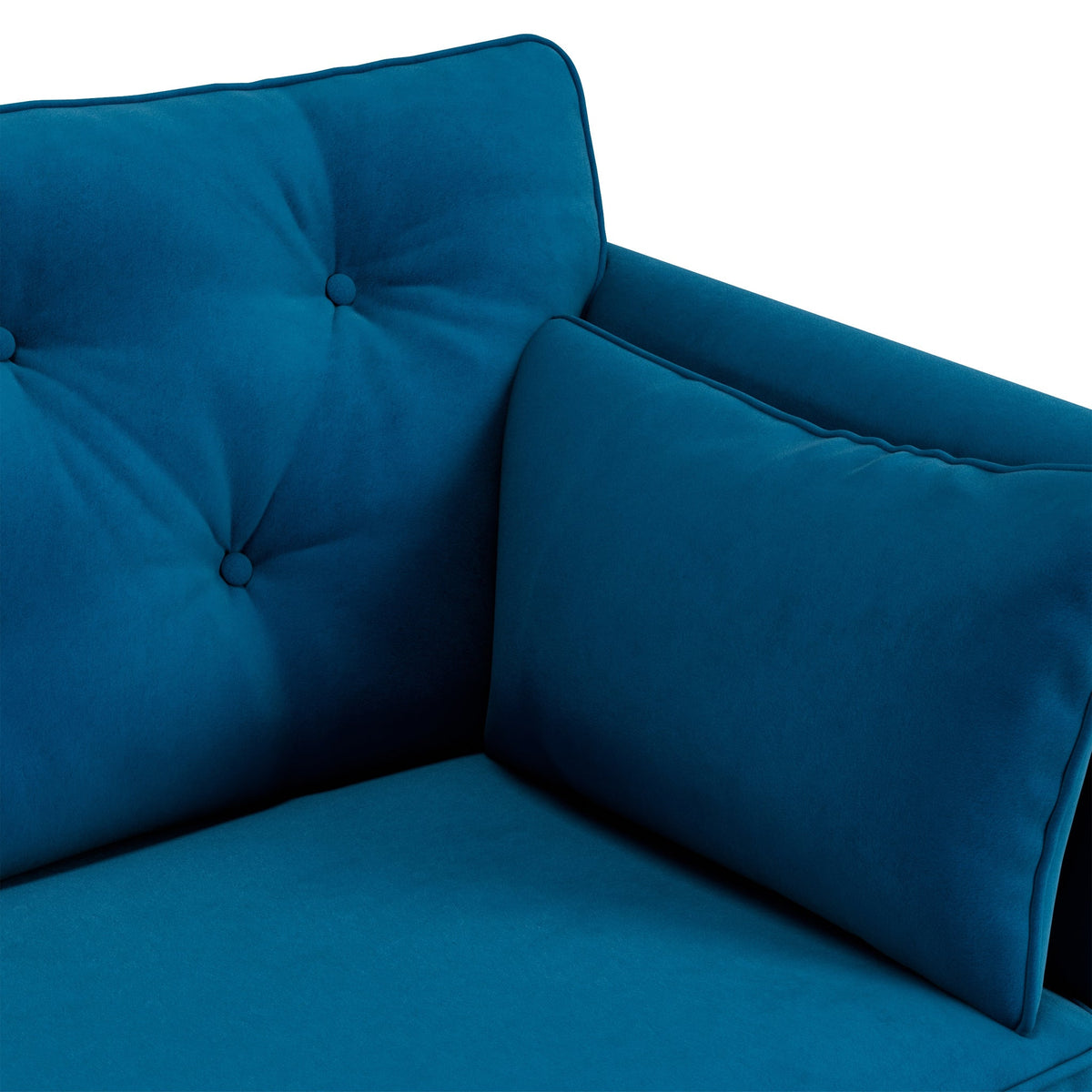 Edison Velvet Snuggler Chair