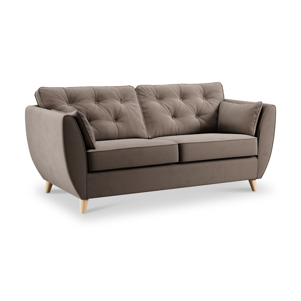 Edison Velvet 3 Seater Sofa