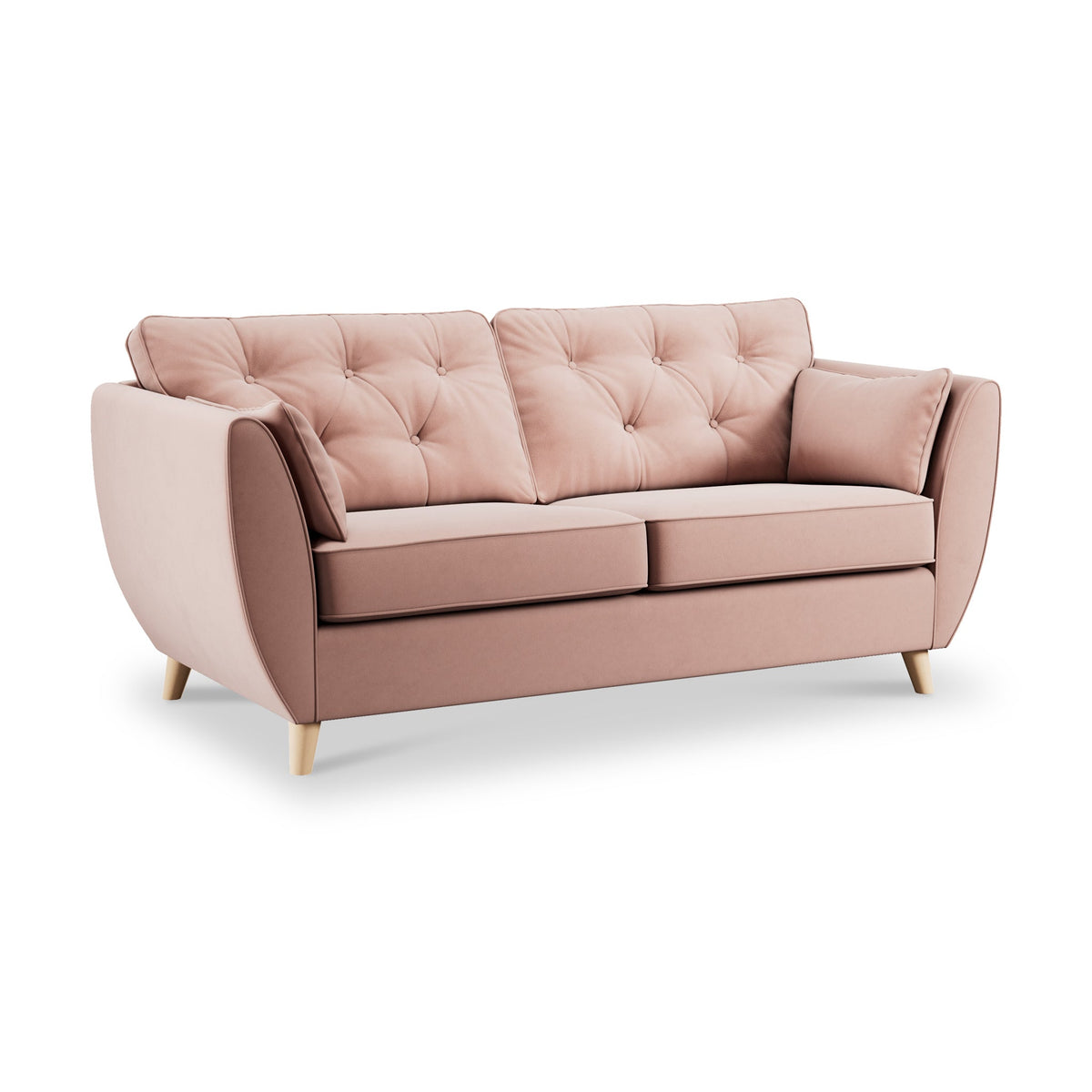 Edison Velvet 3 Seater Sofa