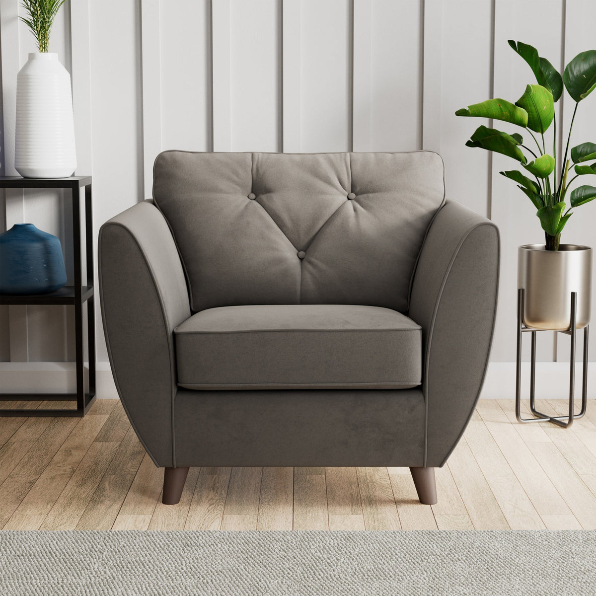 Edison Velvet Armchair