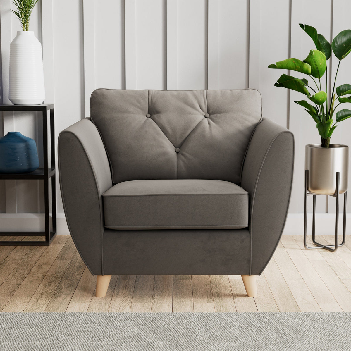Edison Velvet Armchair