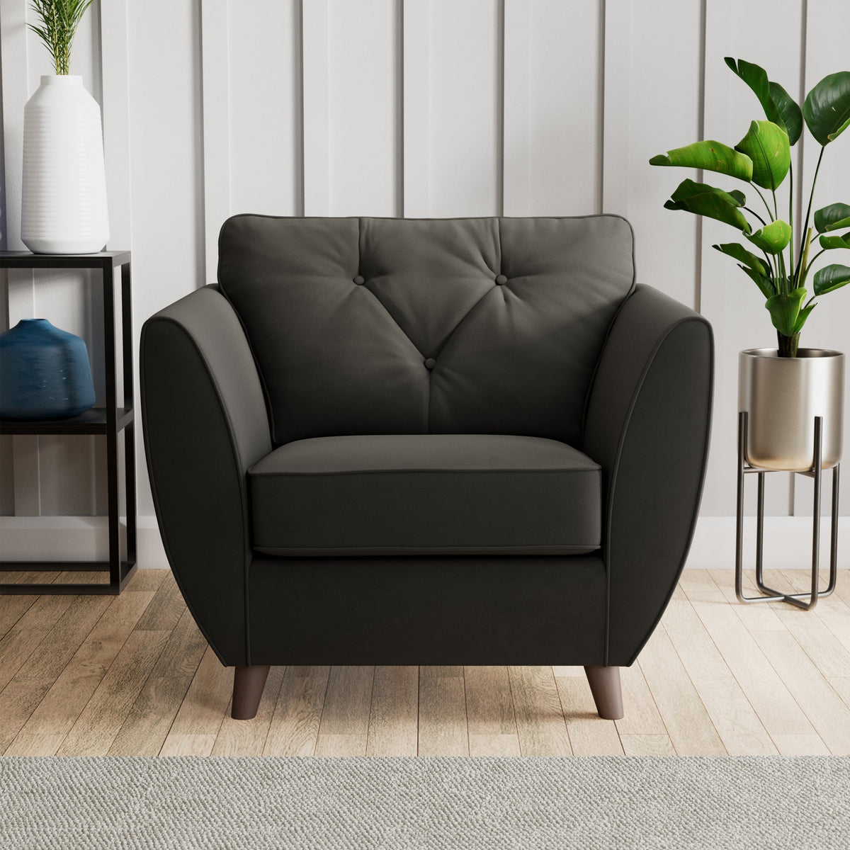 Edison Velvet Armchair
