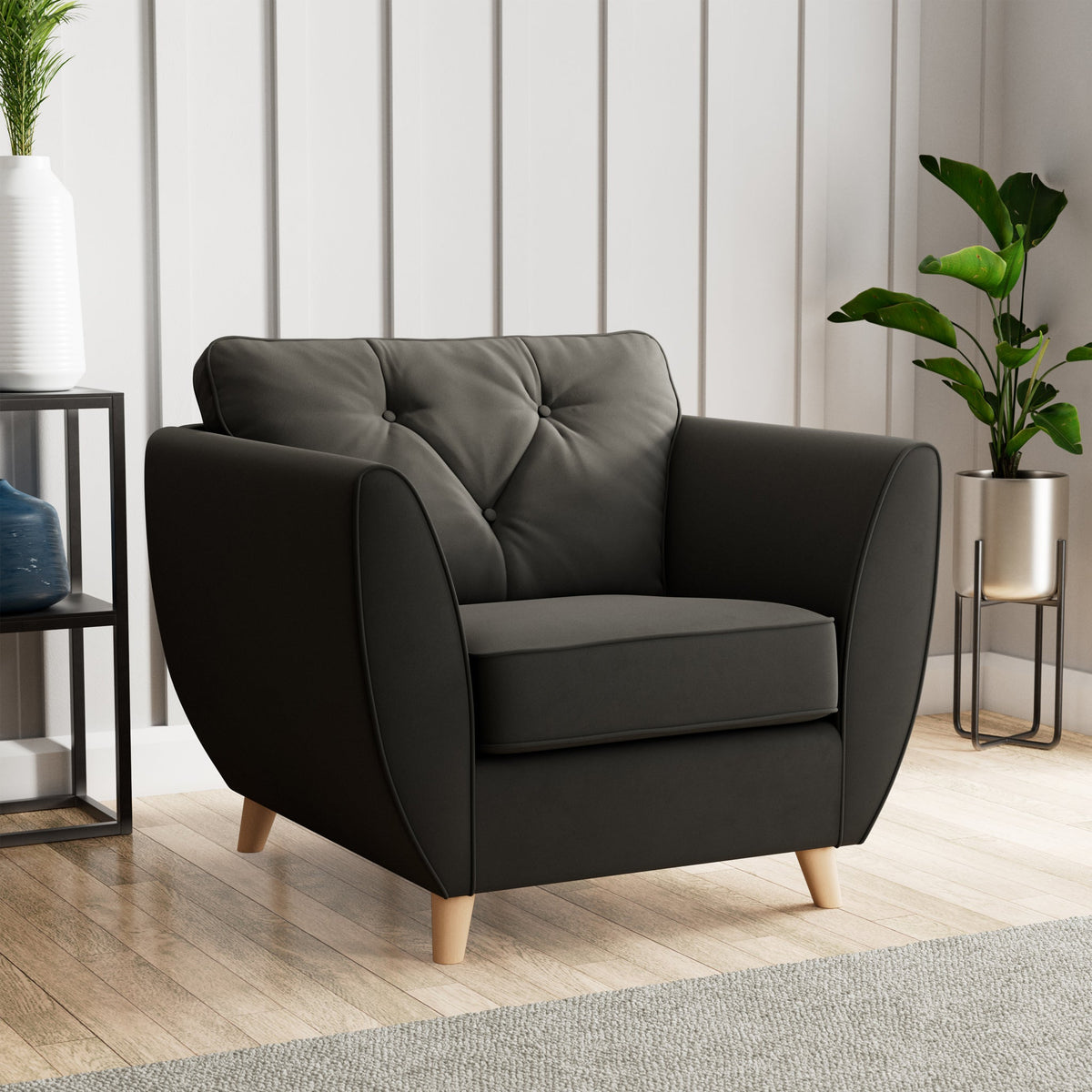 Edison Velvet Armchair