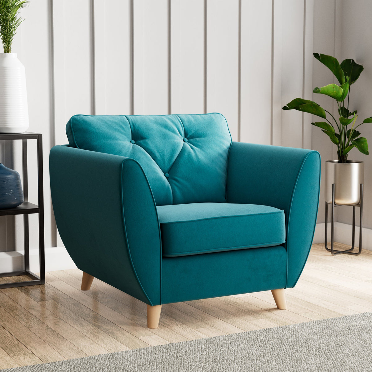 Edison Velvet Armchair