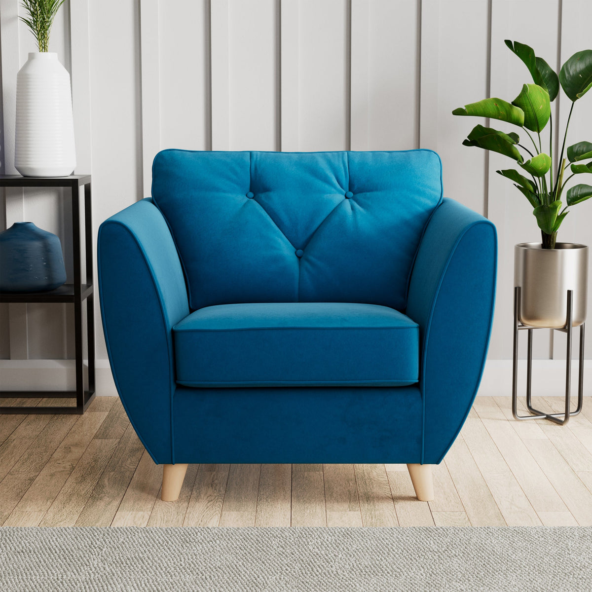 Edison Velvet Armchair