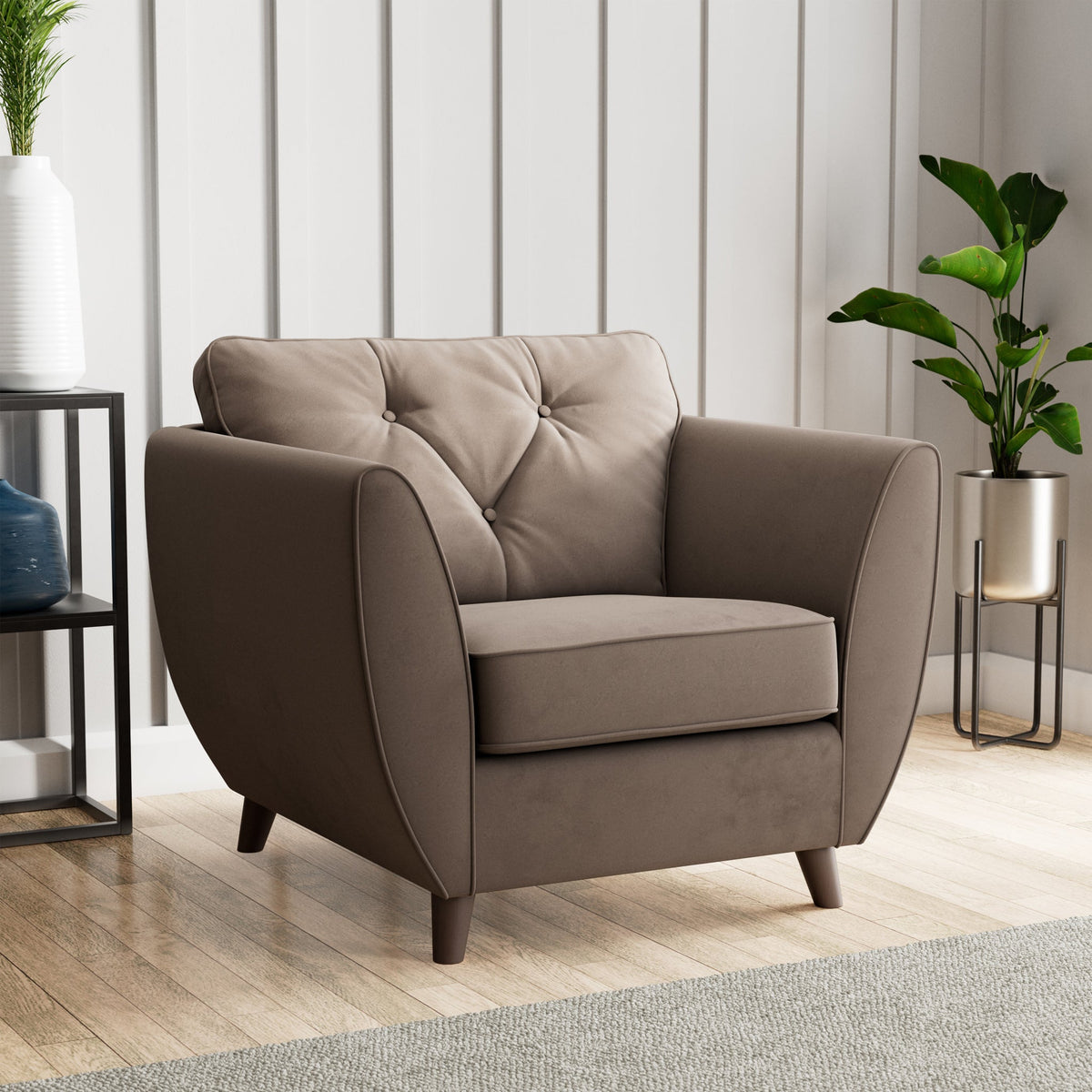 Edison Velvet Armchair