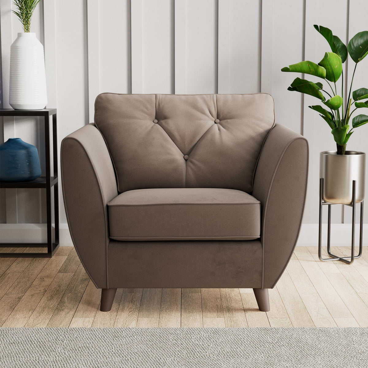 Edison Velvet Armchair