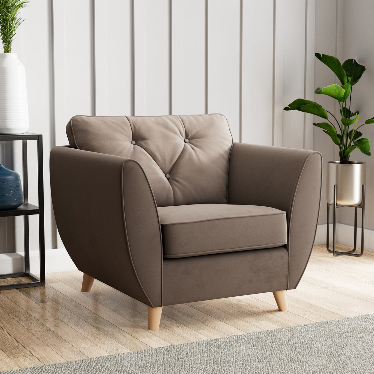 Edison Velvet Armchair