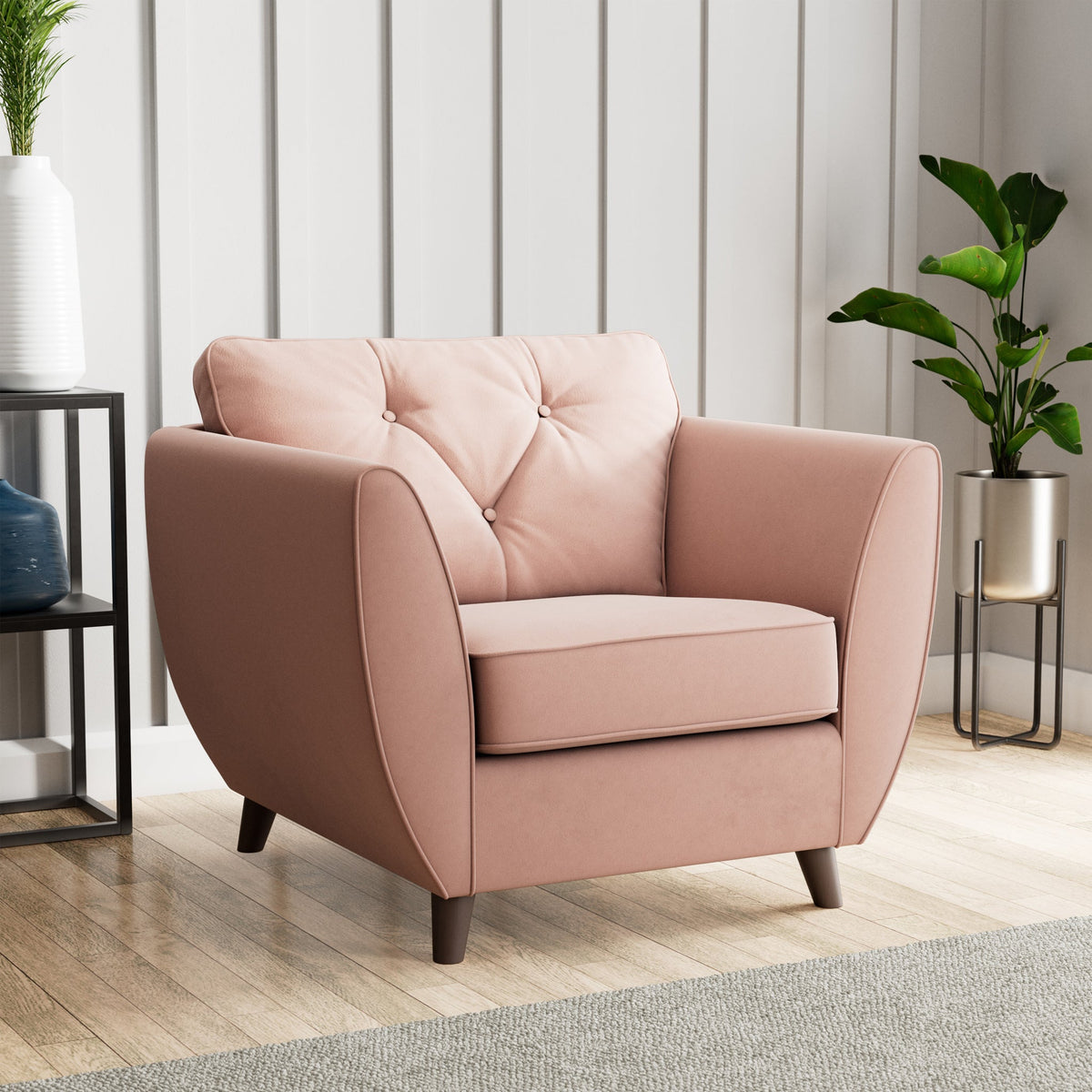 Edison Velvet Armchair