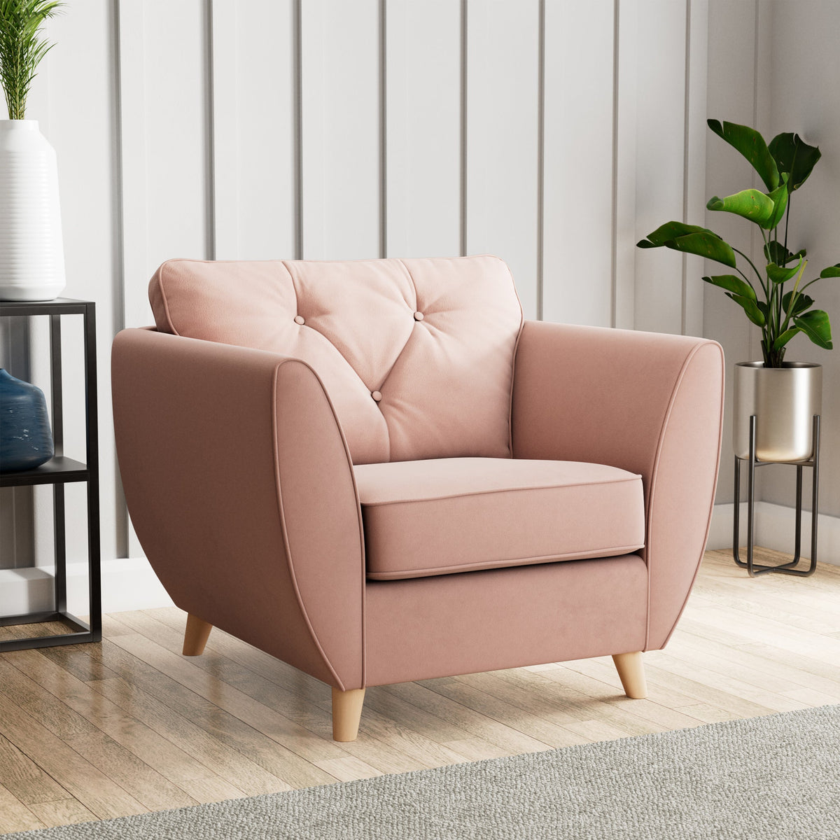Edison Velvet Armchair