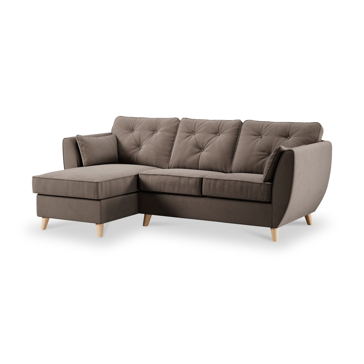Edison Velvet Chaise Sofa