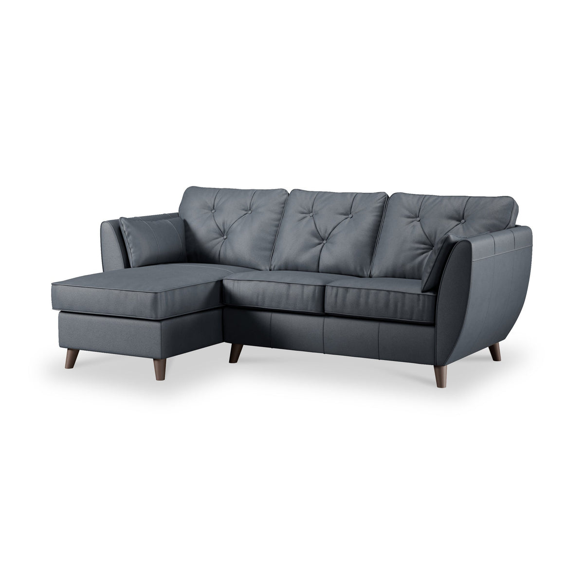 Edison Leather Chaise Sofa