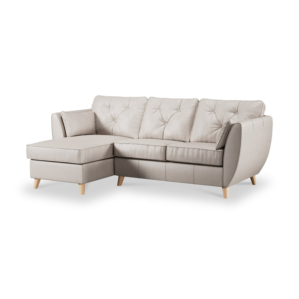Edison Leather Chaise Sofa