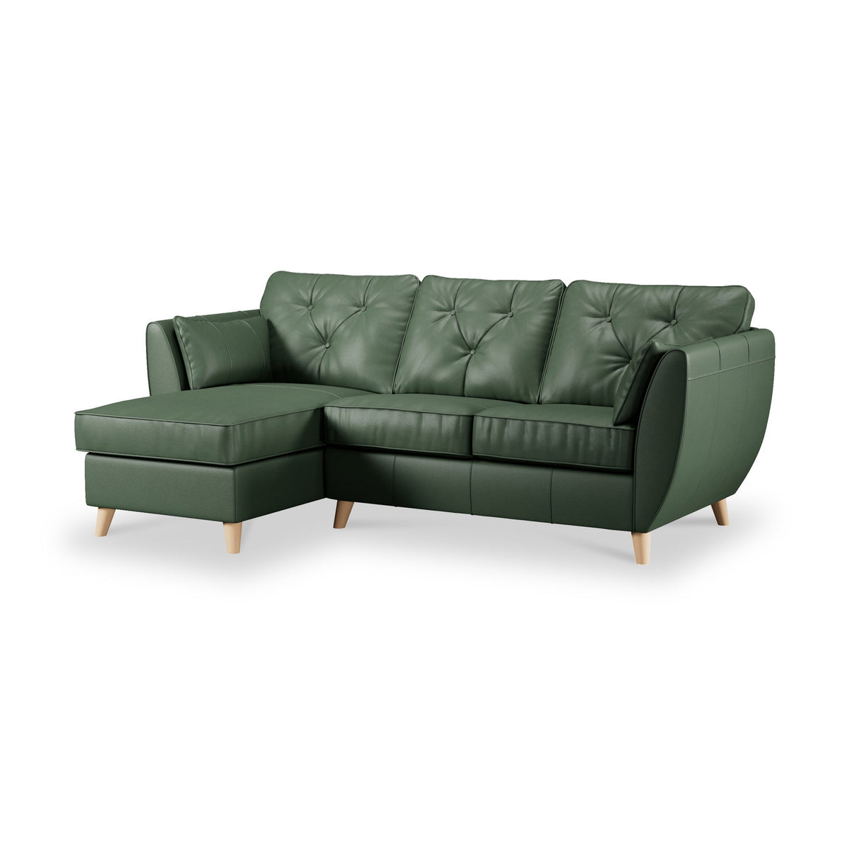 Edison Leather Chaise Sofa