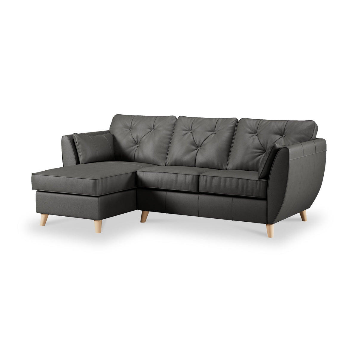 Edison Leather Chaise Sofa