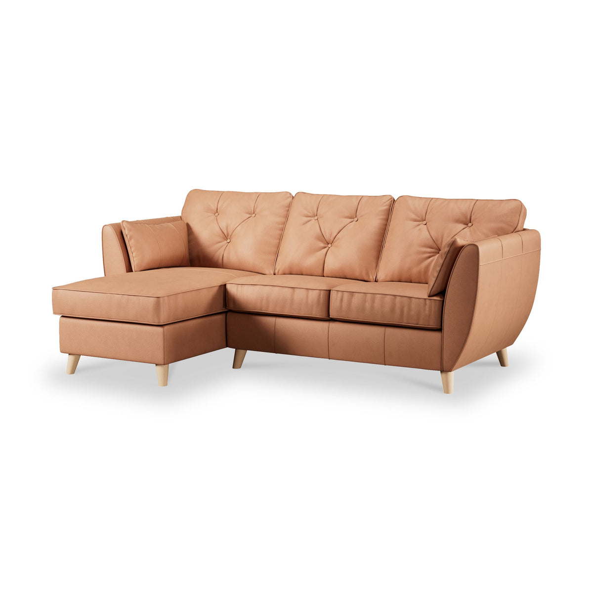 Edison Leather Chaise Sofa