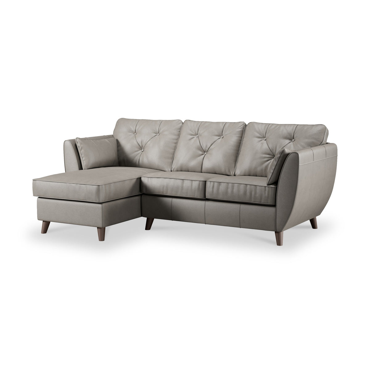 Edison Leather Chaise Sofa