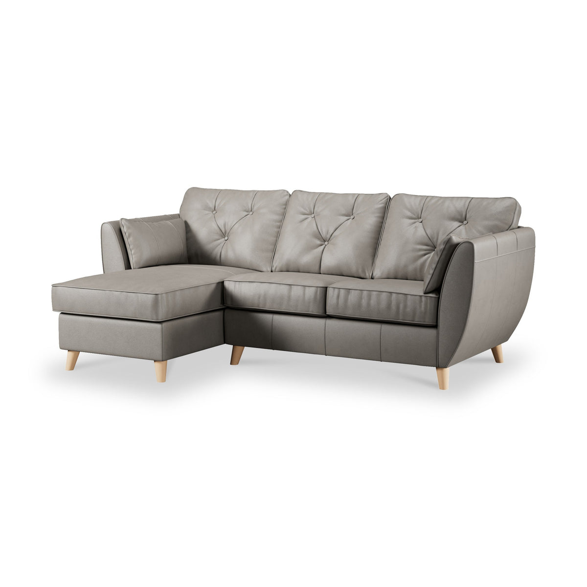 Edison Leather Chaise Sofa