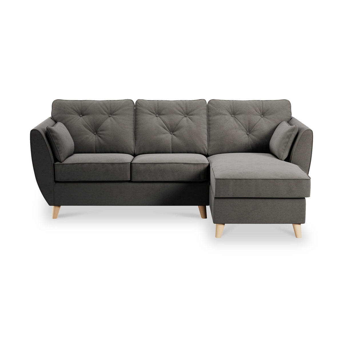 Edison Velvet Chaise Sofa