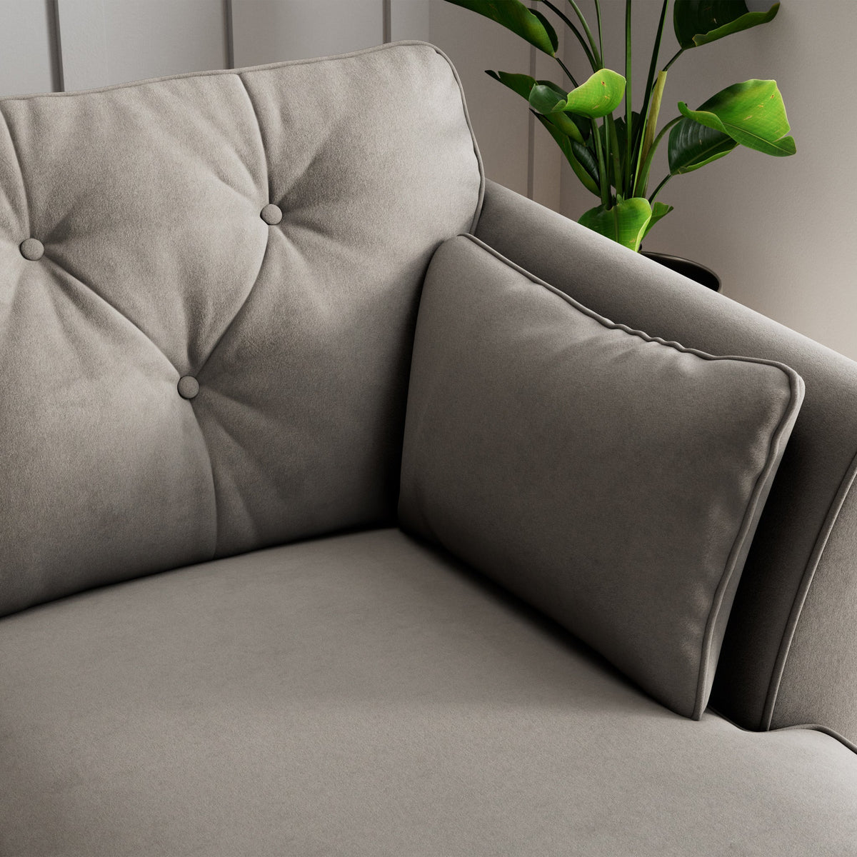 Edison Velvet Chaise Sofa