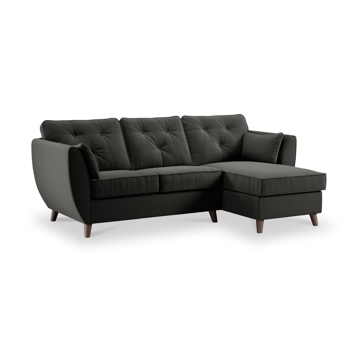 Edison Velvet Chaise Sofa