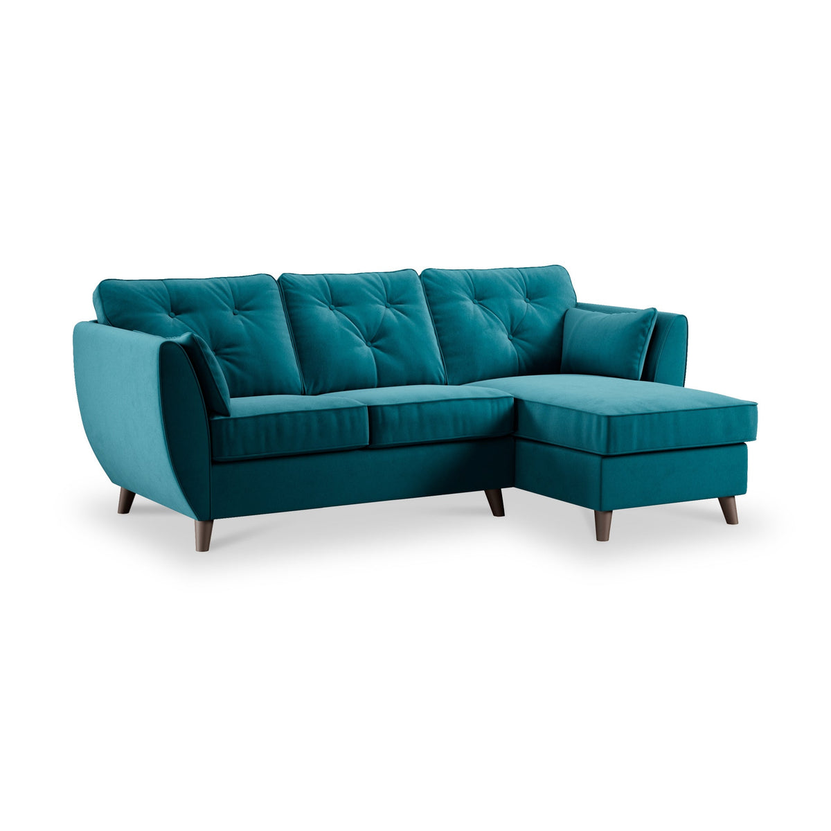 Edison Velvet Chaise Sofa