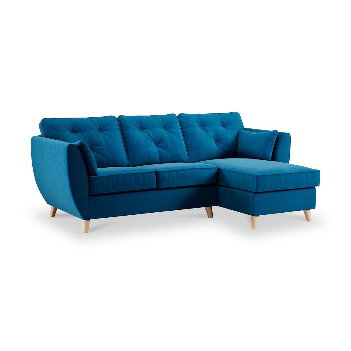 Edison Velvet Chaise Sofa