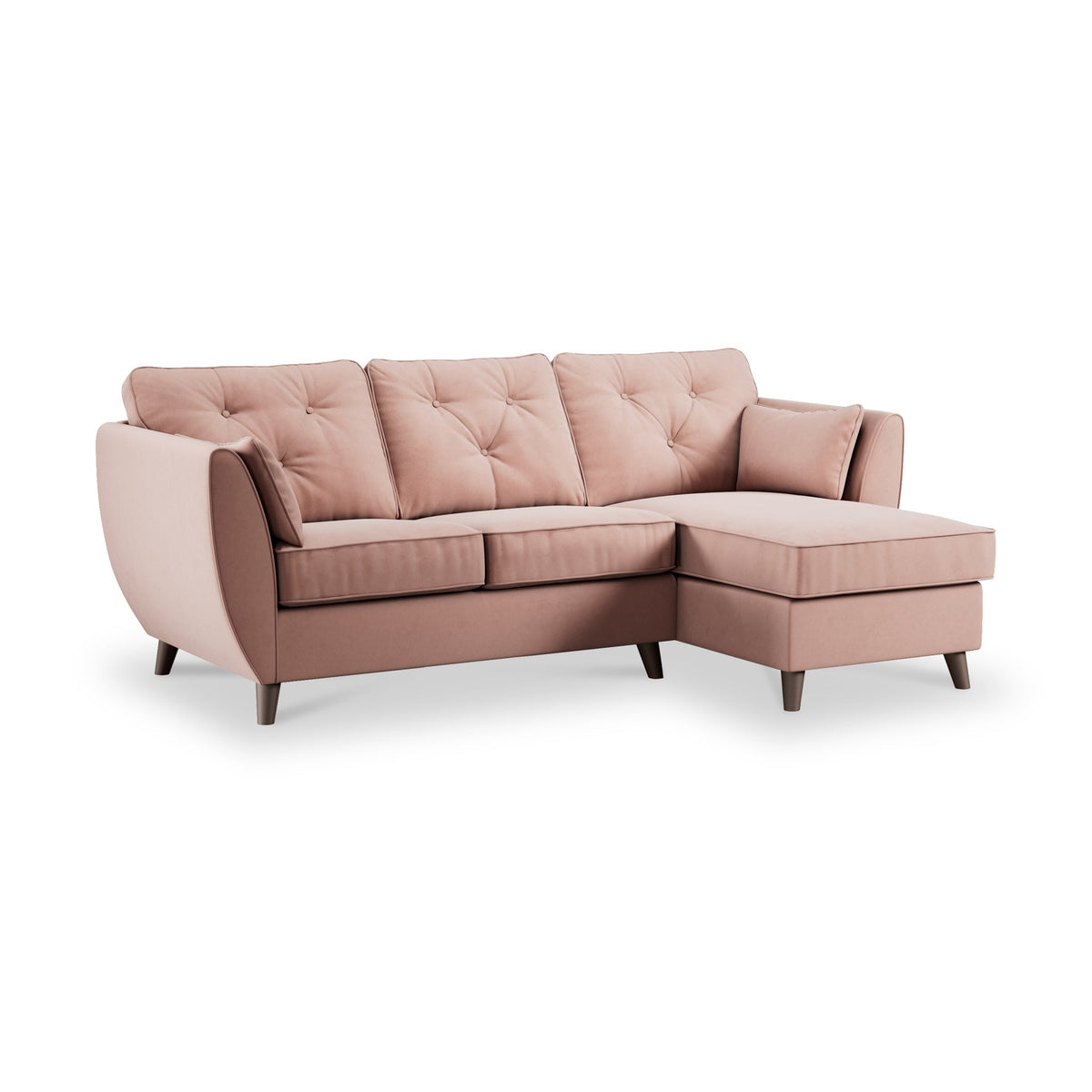 Edison Velvet Chaise Sofa