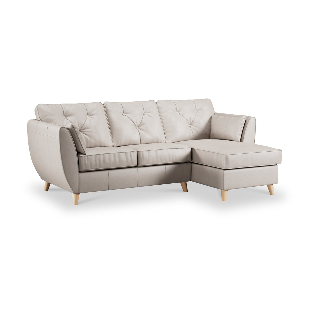 Edison Leather Chaise Sofa