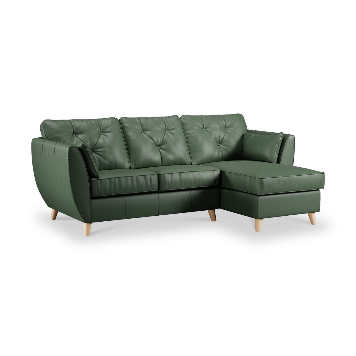 Edison Leather Chaise Sofa