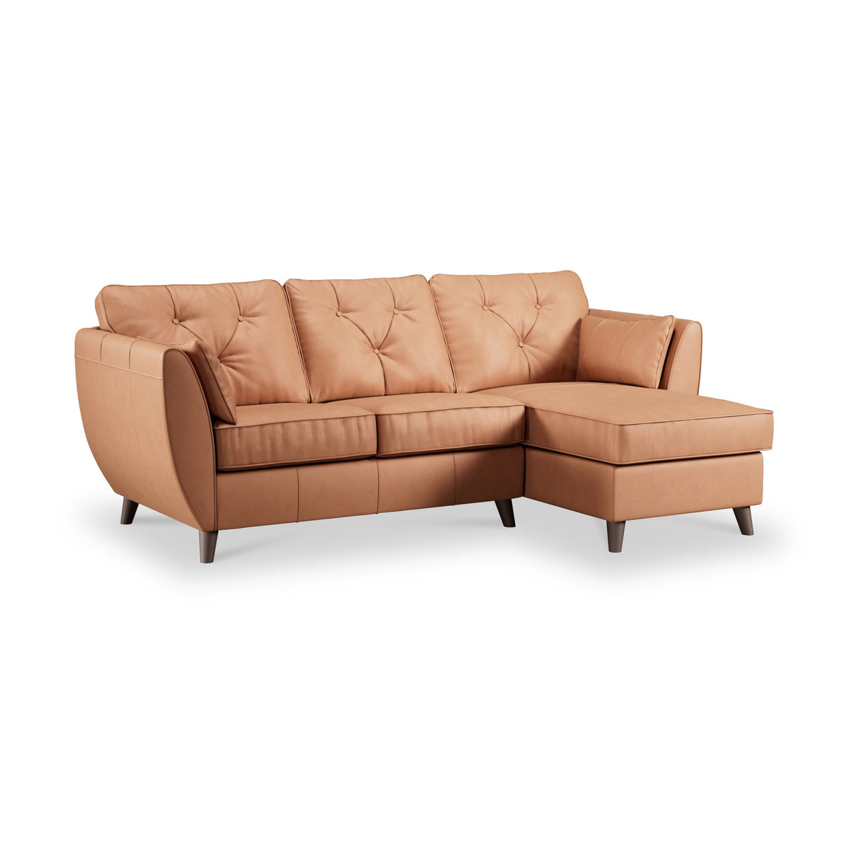 Edison Leather Chaise Sofa