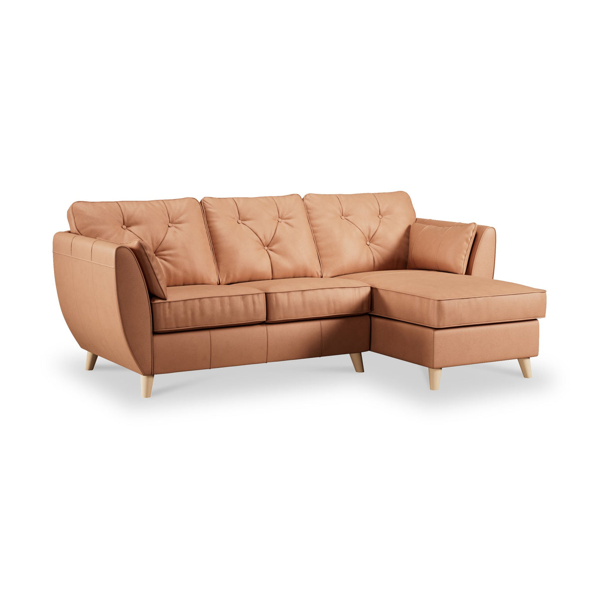 Edison Leather Chaise Sofa