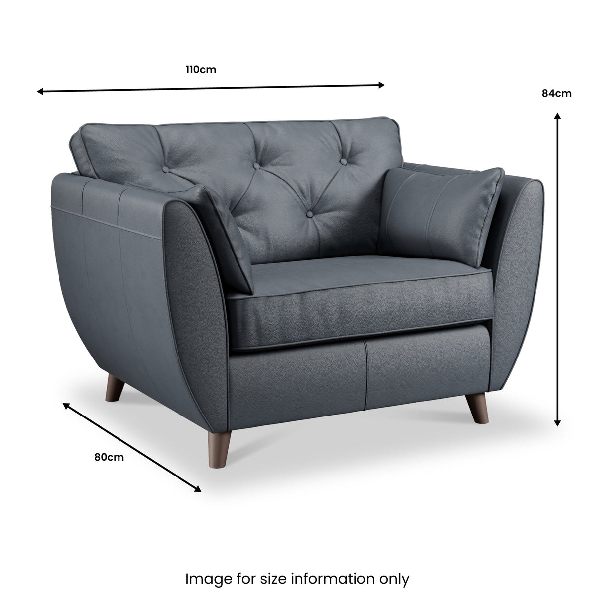 Edison Leather Snuggler Chair